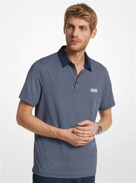 michael kors blue polo shirt